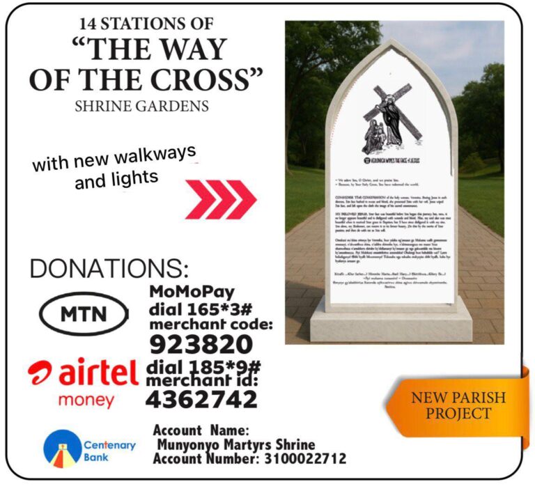 New Project: Uganda Martyrs Shrine Munyonyo to Construct 14 Stations of the Cross