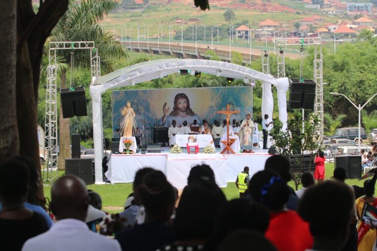 Thousands Gather at Munyonyo for Divine Mercy Sunday Celebrations